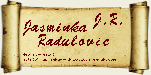 Jasminka Radulović vizit kartica